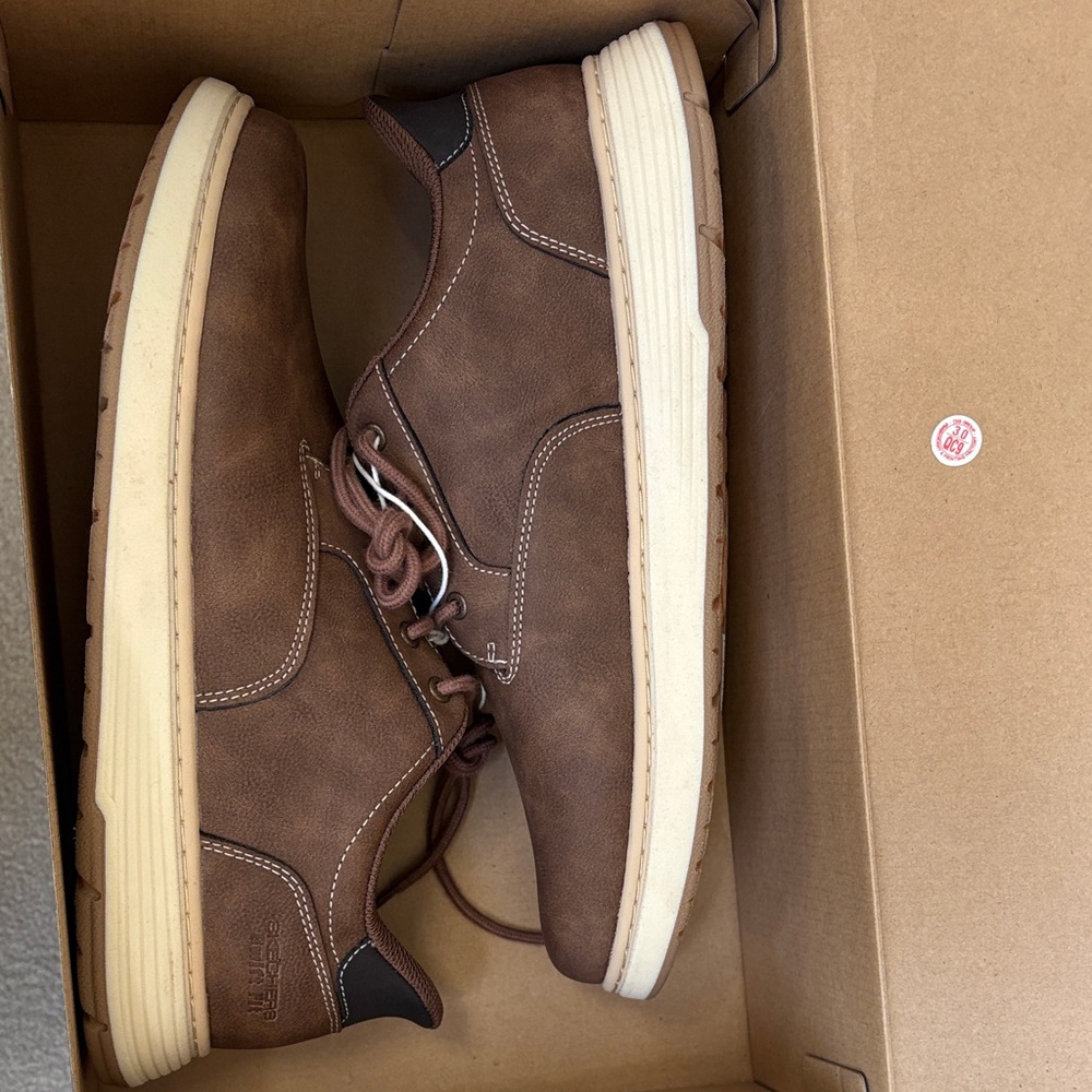 NWT/NIB Skechers Men’s Brown Hands Free Swift Fit Casual Shoes - Picture 5 of 7